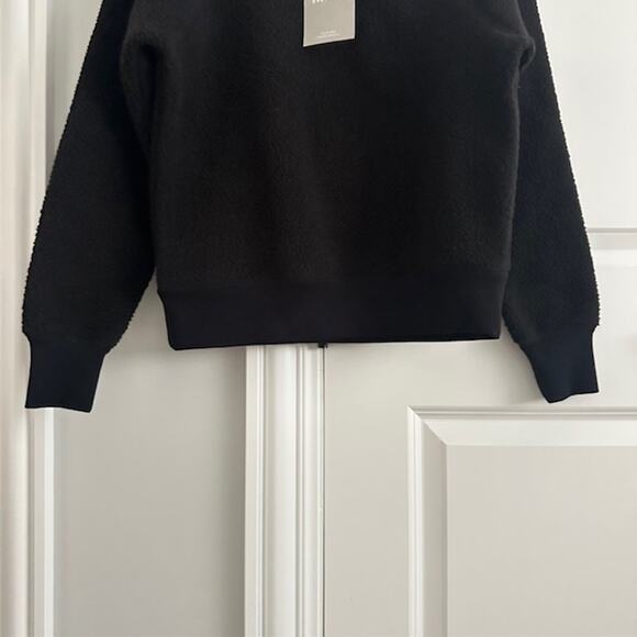Everlane NWT Renew Fleece Crewneck Black Sweatshirt Size: Small - Picture 7 of 11